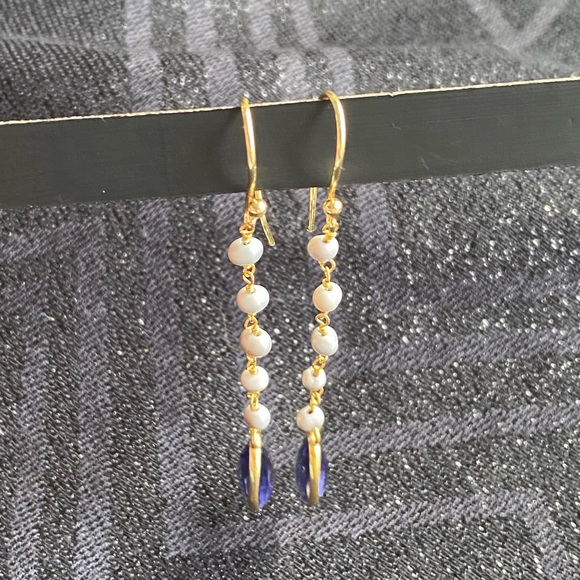 Amethyst Quartz Natural Stone Dangling Earrings for Women - Picture 4 of 9